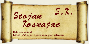 Stojan Kosmajac vizit kartica
